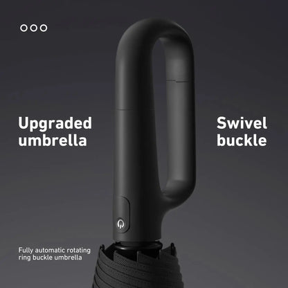 Automatic Folding Umbrella, 1 Count/60Pcs Portable Rain Umbrella with Loop Buckle, Windproof & Waterproof Umbrella for Men & Women #GLOBAL PICKS
